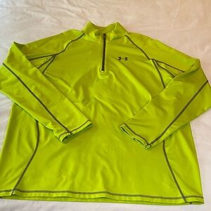 Under Armour Lime Green Quarter Zip Pullover 2XL